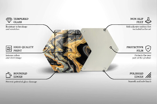 Deska szklana do kuchni Abstrakcyjna struktura