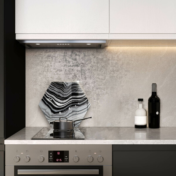 Deska szklana do kuchni Abstrakcja tusz