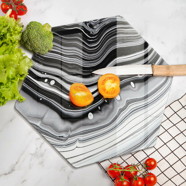 Deska szklana do kuchni Abstrakcja tusz