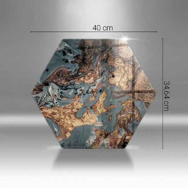 Deska kuchenna Złota struktura skały