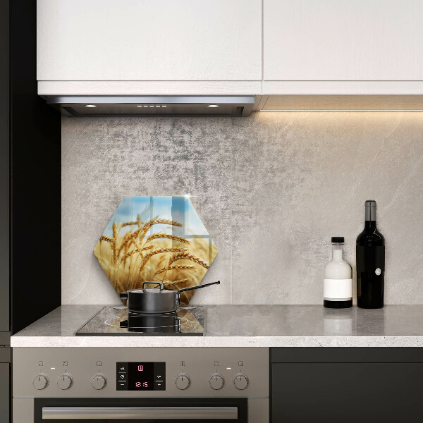 Deska szklana do kuchni Kłosy zbóż na polu