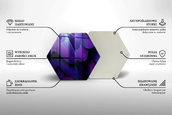 Deska kuchenna Neonowe pióra