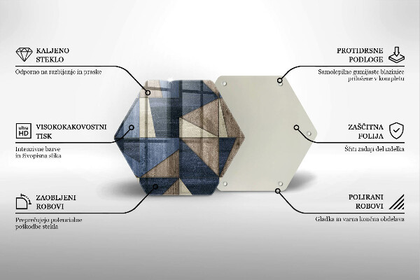 Deska kuchenna Abstrakcja geometryczna