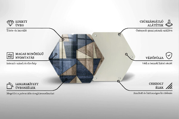 Deska kuchenna Abstrakcja geometryczna