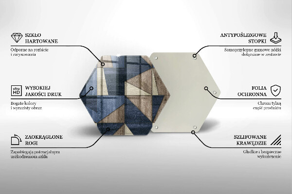 Deska kuchenna Abstrakcja geometryczna