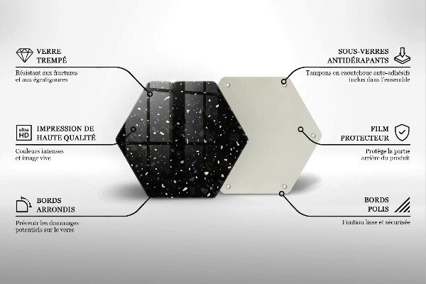 Deska kuchenna Ciemny kamień gres