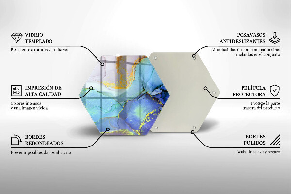 Deska kuchenna Pęknięty kamień złoto