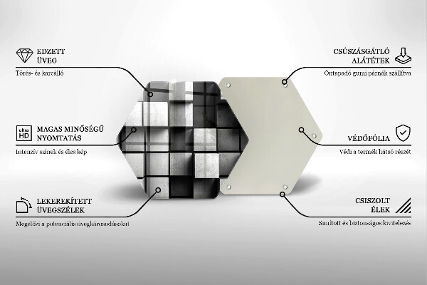 Deska kuchenna Tło geometria 3D