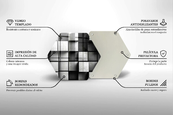 Deska kuchenna Tło geometria 3D