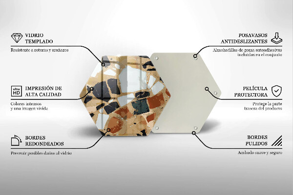 Deska kuchenna Ozdobne kamienie płyta