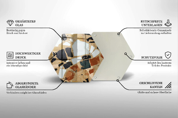 Deska kuchenna Ozdobne kamienie płyta