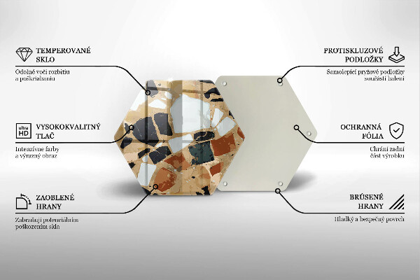 Deska kuchenna Ozdobne kamienie płyta