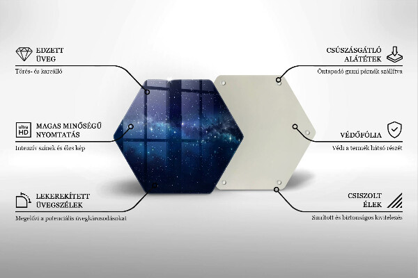 Deska szklana do kuchni Kosmos i gwiazdy