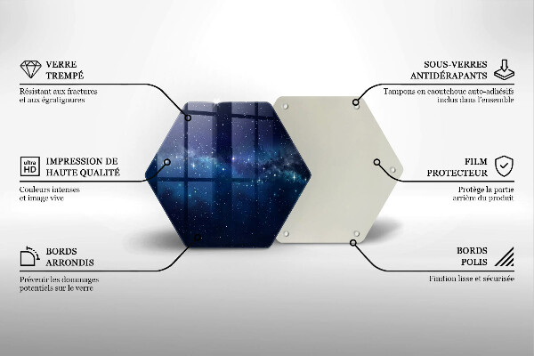 Deska szklana do kuchni Kosmos i gwiazdy