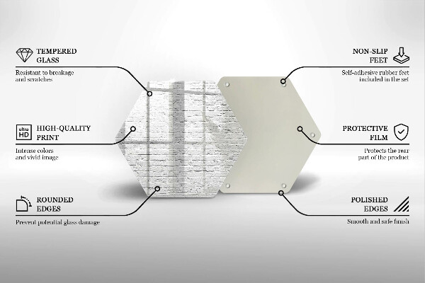 Deska szklana do kuchni Ściana mur cegły