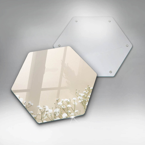 Deska kuchenna Gipsówka boho kwiaty