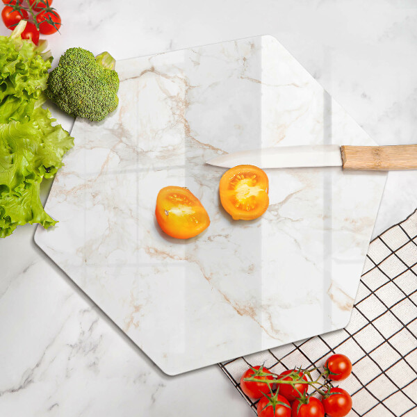 Deska szklana do kuchni Elegancki kamień marmur