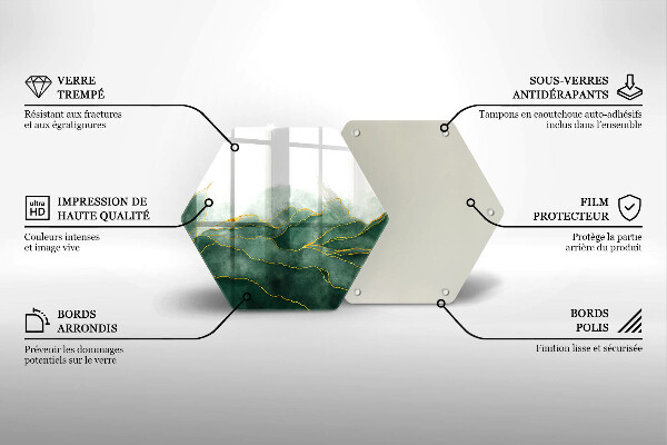 Deska szklana do kuchni Abstrakcja natura