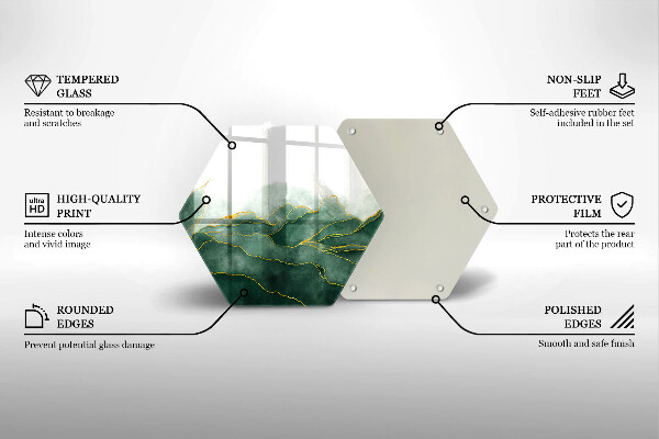 Deska szklana do kuchni Abstrakcja natura