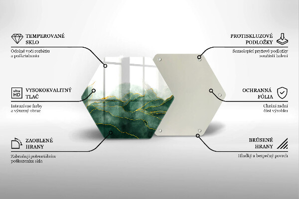 Deska szklana do kuchni Abstrakcja natura