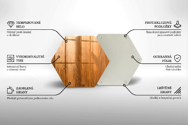 Deska szklana do kuchni Drewniane deski