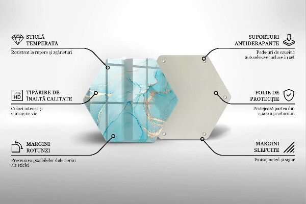 Deska szklana do kuchni Abstrakcja kamień
