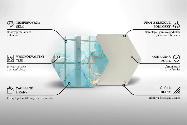 Deska szklana do kuchni Abstrakcja kamień