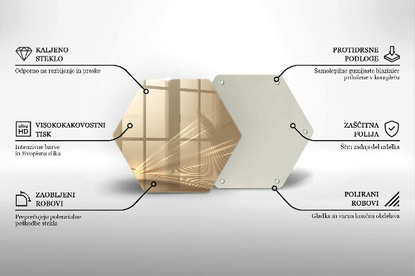 Deska szklana do kuchni Nowoczesna abstrakcja