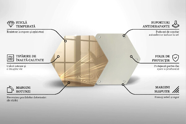 Deska szklana do kuchni Nowoczesna abstrakcja