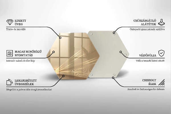 Deska szklana do kuchni Nowoczesna abstrakcja