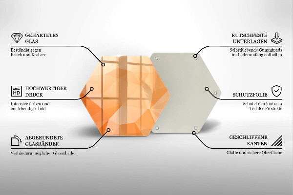 Deska szklana do kuchni Geometryczne tło