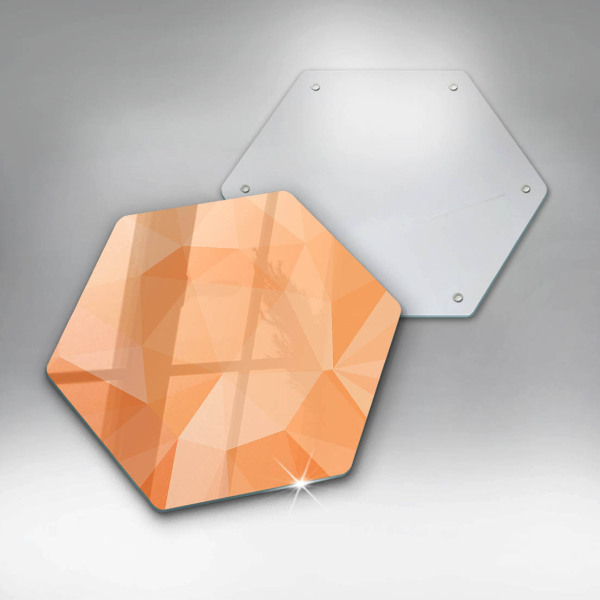 Deska szklana do kuchni Geometryczne tło