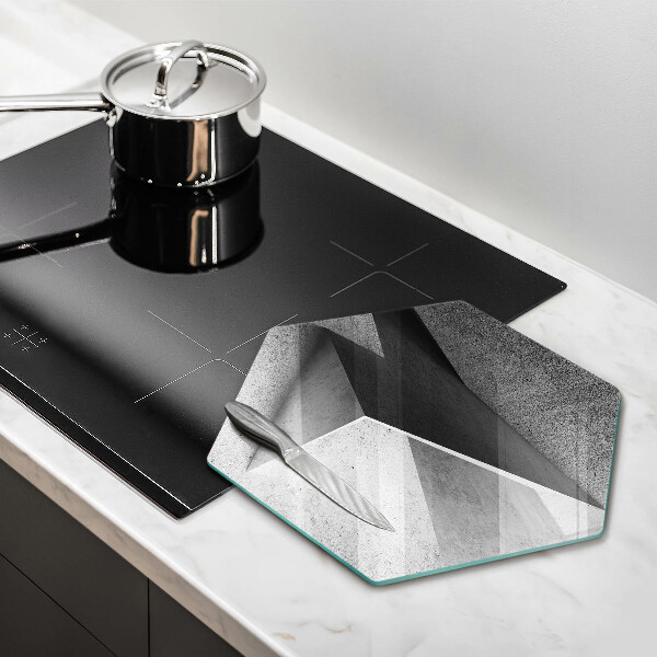 Deska szklana do kuchni Betonowa abstrakcja