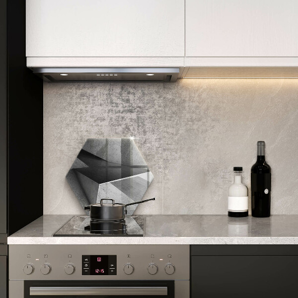 Deska szklana do kuchni Betonowa abstrakcja