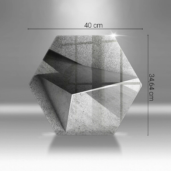 Deska szklana do kuchni Betonowa abstrakcja