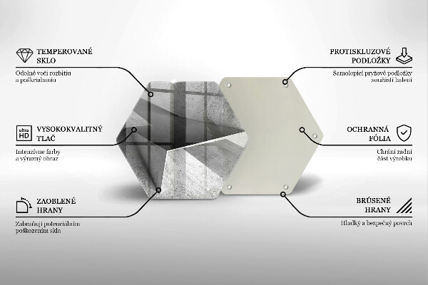 Deska szklana do kuchni Betonowa abstrakcja