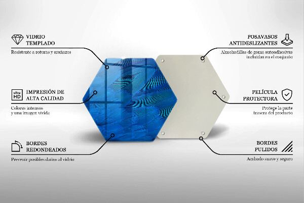 Deska szklana do kuchni Ptasie pióra