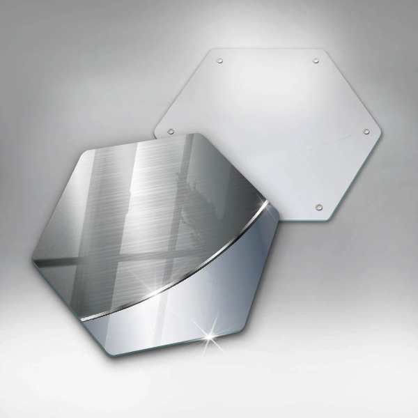 Deska szklana do kuchni Wzór metalowa abstrakcja