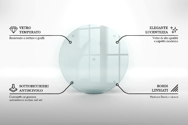 Deska szklana transparentna fi40 cm