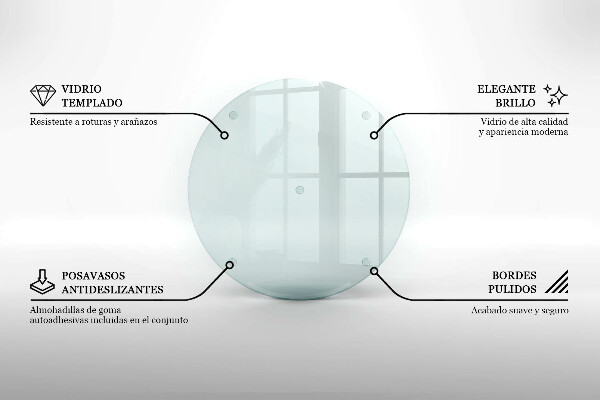 Deska szklana transparentna fi40 cm