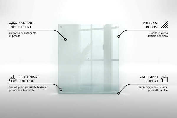 Deska szklana transparentna 60x52 cm