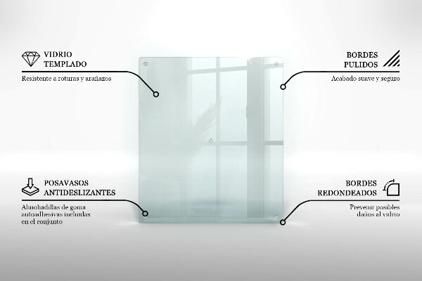 Deska szklana transparentna 60x52 cm