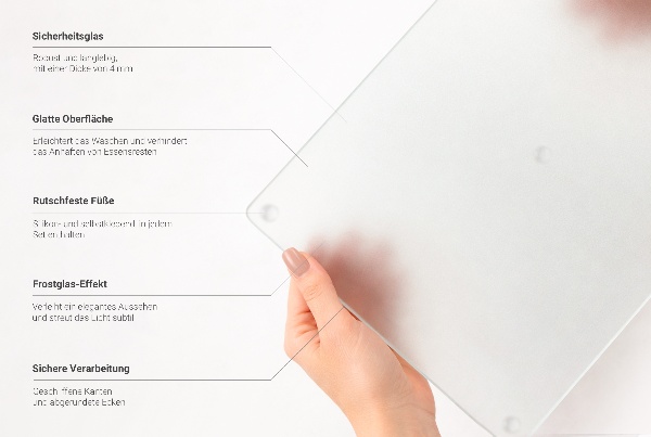 Heksagonalna duża deska do krojenia o wysokości 40 cm