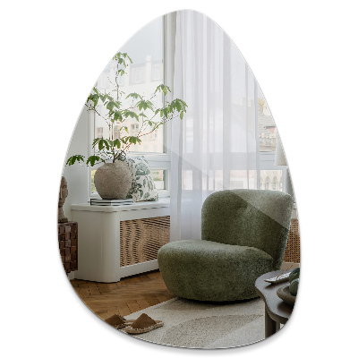 Designerskie lustro w kształcie jajka 57x80 cm