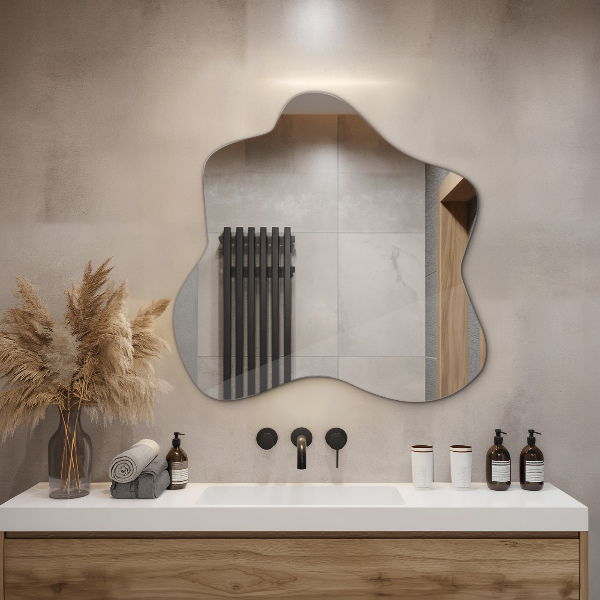 Lustro asymetryczne plama 77x77 cm