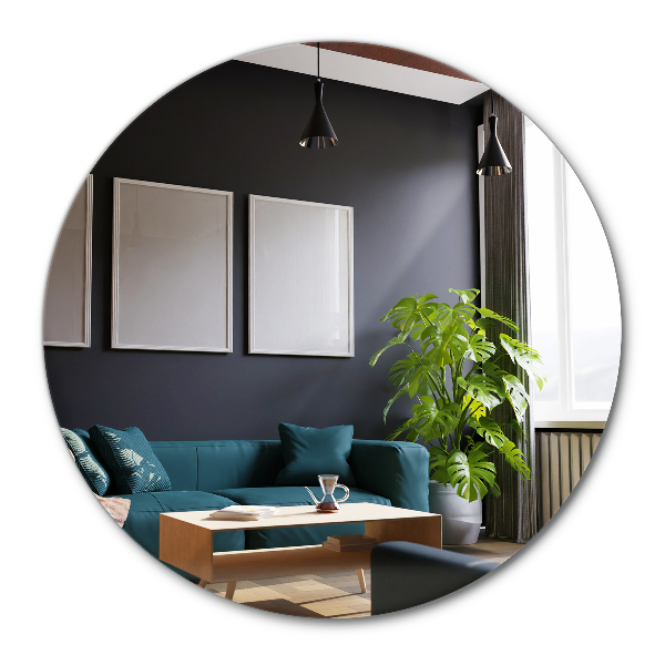 Okrągłe lustro bez ramy fi 80 cm