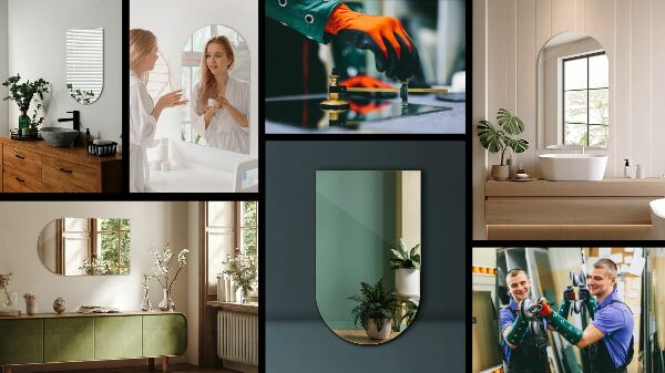 Lustro łukowe 50x90 cm