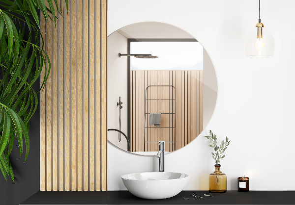 Lustro ścięte nieregularne 70x80 cm