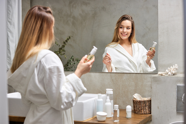 Lustro prostokątne dekoracyjne bez ramy 70x50 cm