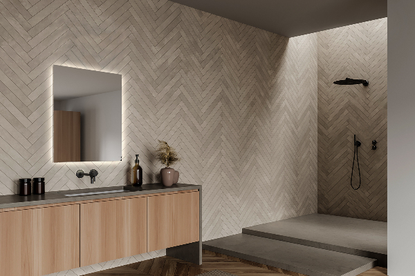 Lustro łazienkowe prostokątne z podświetleniem LED 50x50 cm